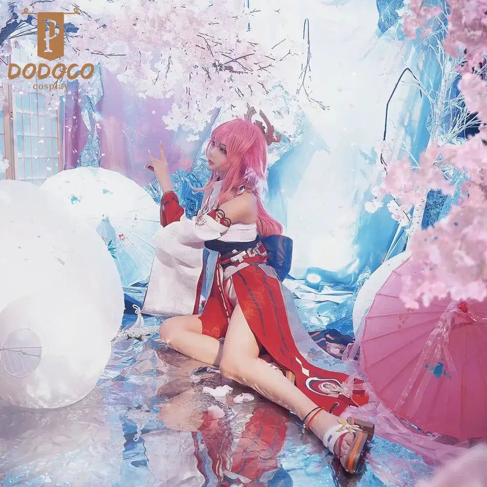 Dodoco-P Genshin Impact Cosplay YAE MIKO Costume