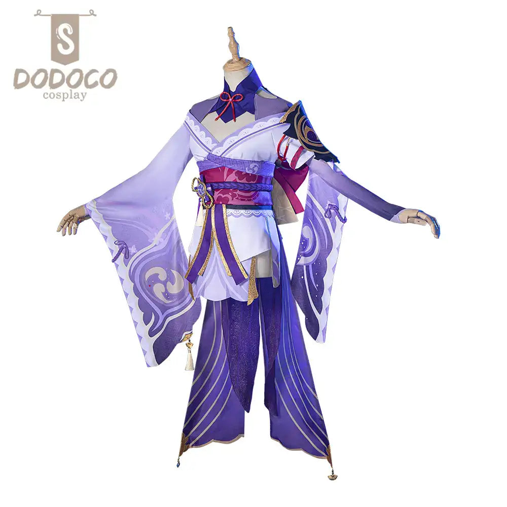 Dodoco -S Genshin Impact Cosplay Raiden-kostuum