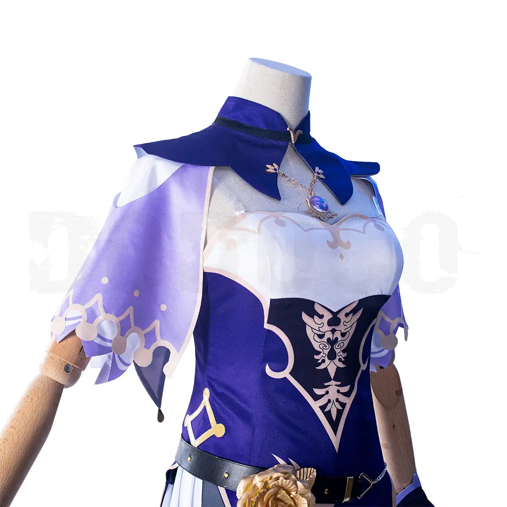 Dodoco-S Genshin Impact Cosplay  LISA Purple Rose Costume