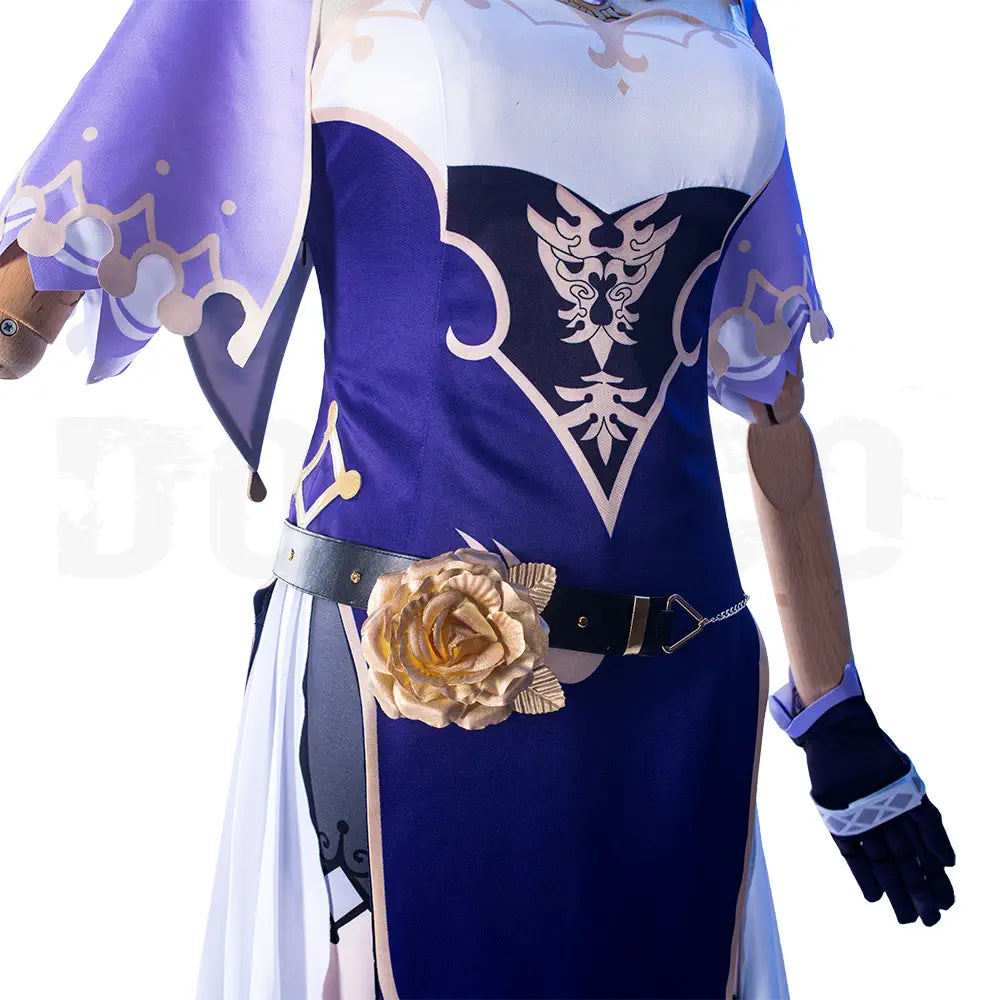 Dodoco-S Genshin Impact Cosplay  LISA Purple Rose Costume