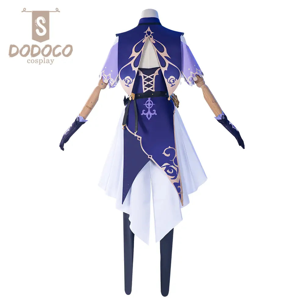 Dodoco-S Genshin Impact Cosplay  LISA Purple Rose Costume