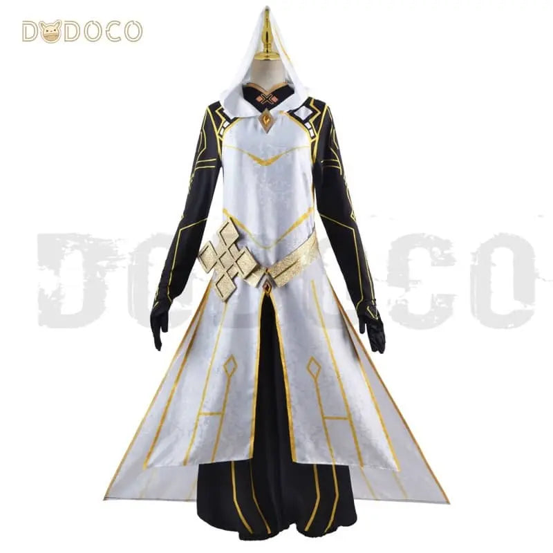 Genshin Impact Cosplay  ZHONGLI Costume In White Dodococos