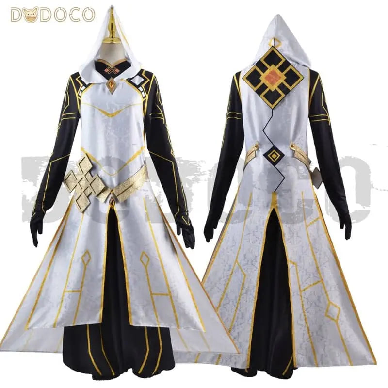 Genshin Impact Cosplay  ZHONGLI Costume In White Dodococos