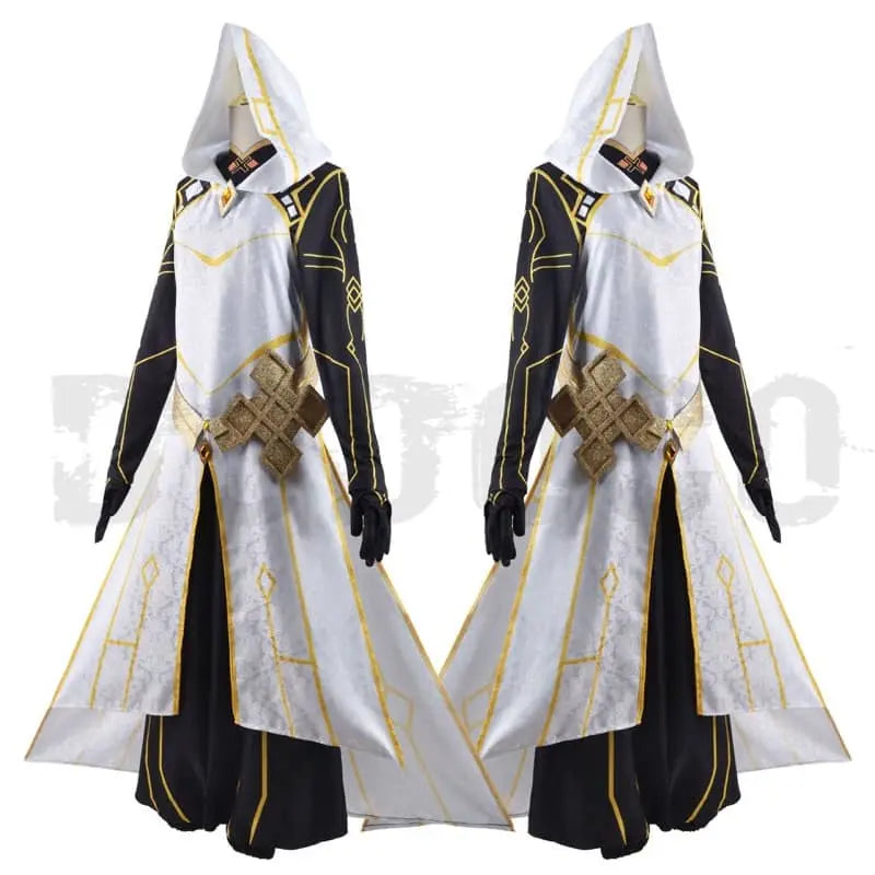 Genshin Impact Cosplay  ZHONGLI Costume In White Dodococos