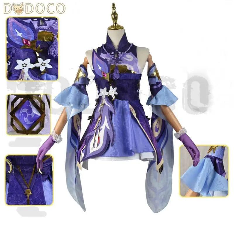 Genshin Impact Cosplay Keqing Costume Dodococos