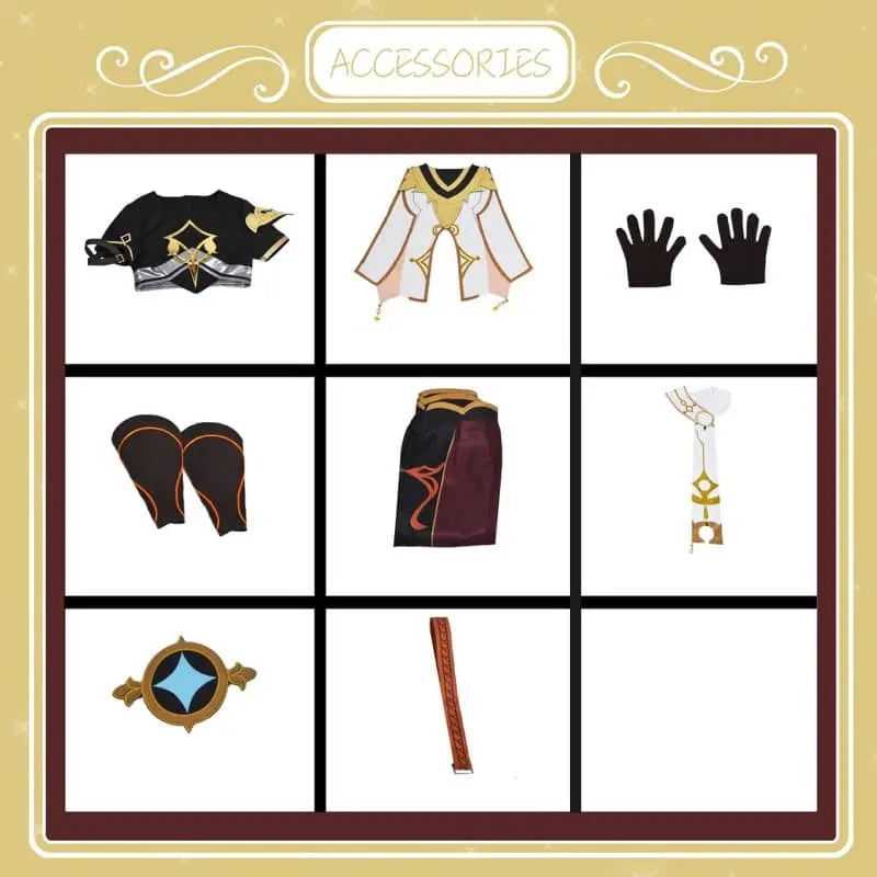 Genshin Impact Cosplay Traveler AETHER Costume Dodococos