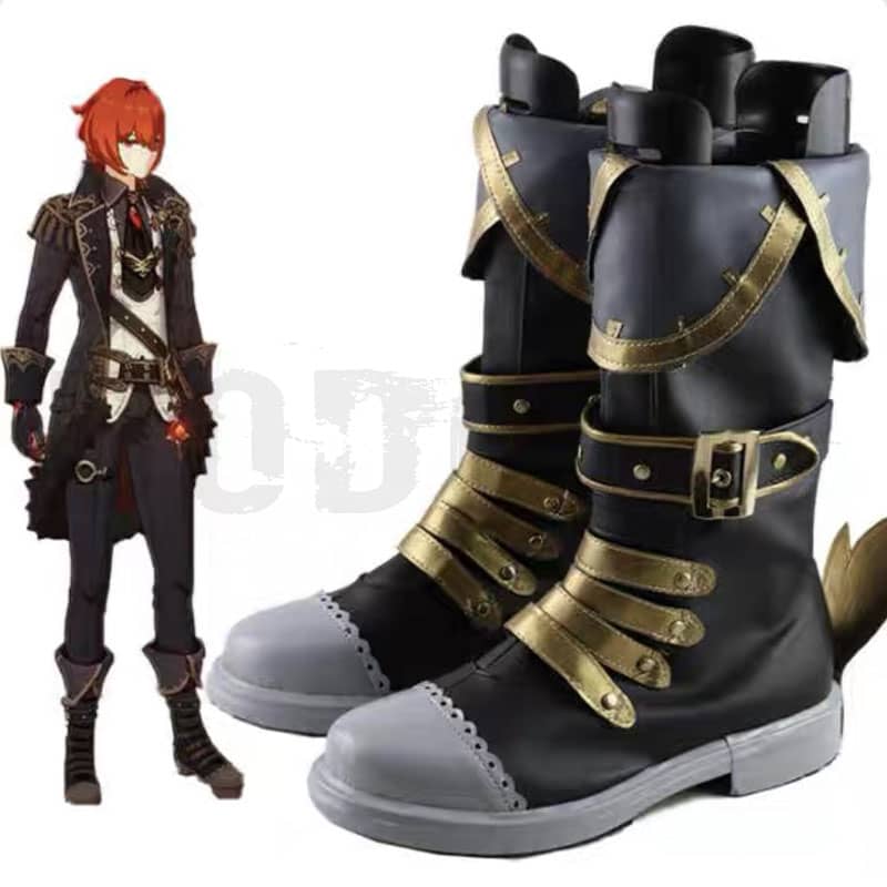 Dodoco-S Genshin Impact Cosplay  Diluc Shoes