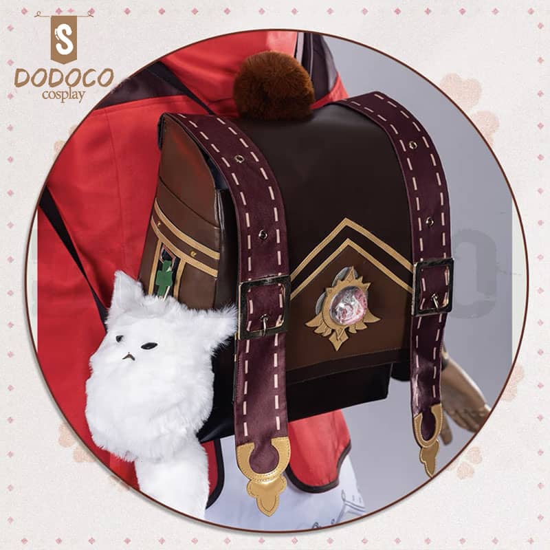 Dodoco-S Genshin Impact Cosplay Klee Backpack With Plush Dodococos